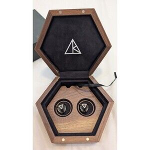 ARK Crystals Entangled Pair – 2 Original Crystals in Rare Walnut Display Box